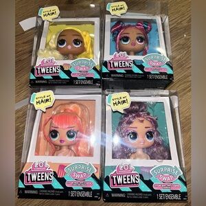 LOL Surprise Swap Tweens Styling Head Lot Of 4 New